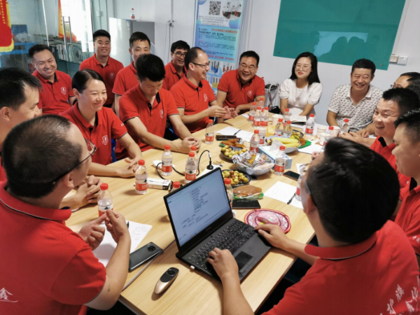 陜西鑫安安防參加牛商爭霸賽業績沖刺會議:乘風破浪，勇往直前
